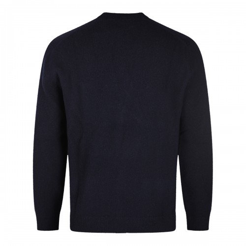 NAVY BLUE WOOL KNITWEAR