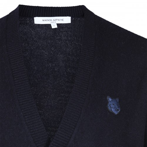 NAVY BLUE WOOL KNITWEAR