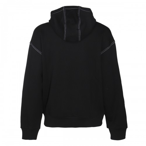 BLACK COTTON SWEATSHIRT