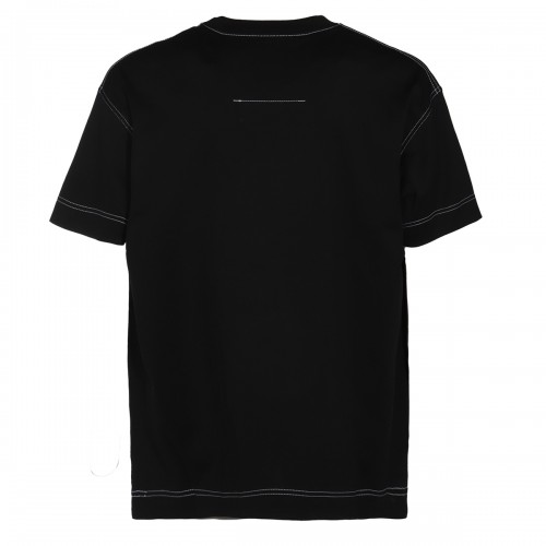 BLACK COTTON T-SHIRT