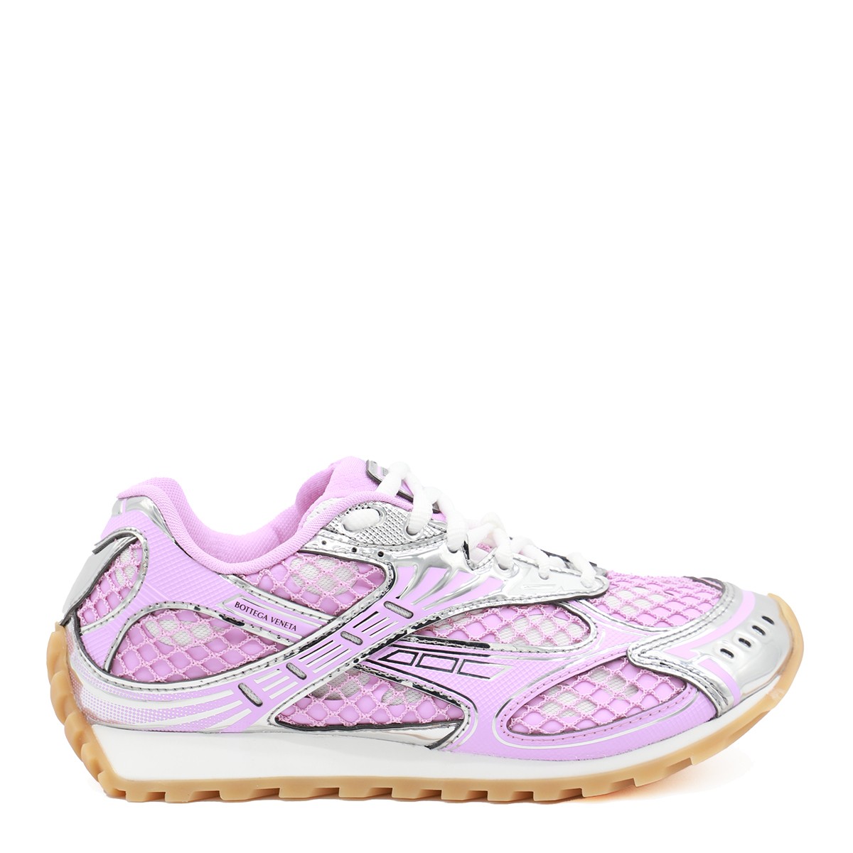 PINK AND SILVER ORBIT SNEAKERS