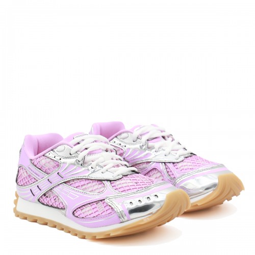 PINK AND SILVER ORBIT SNEAKERS