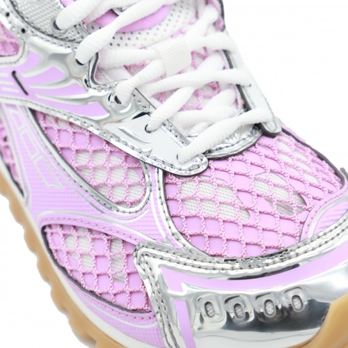 PINK AND SILVER ORBIT SNEAKERS