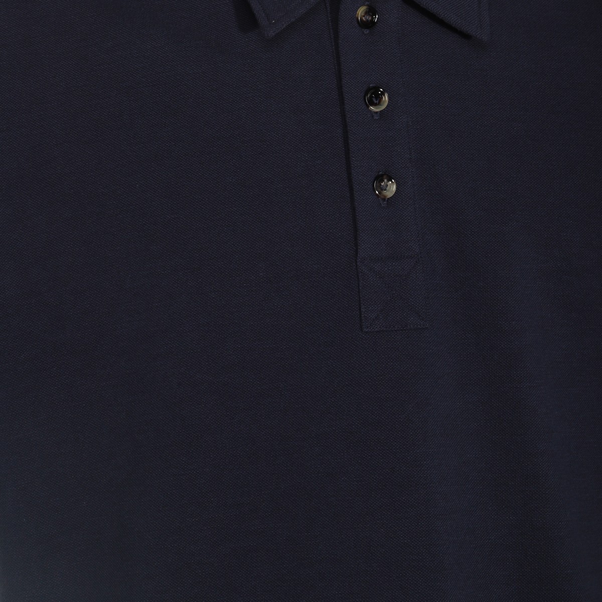 BLACK COTTON POLO SHIRT