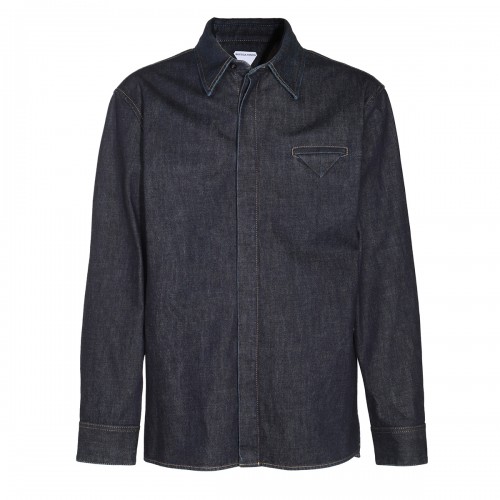 DENIM INDIGO COTTON SHIRT