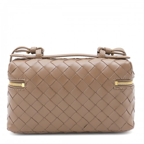 BEIGE LEATHER BANG BANG VANITY CASE