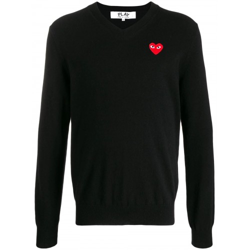 BLACK WOOL JUMPER