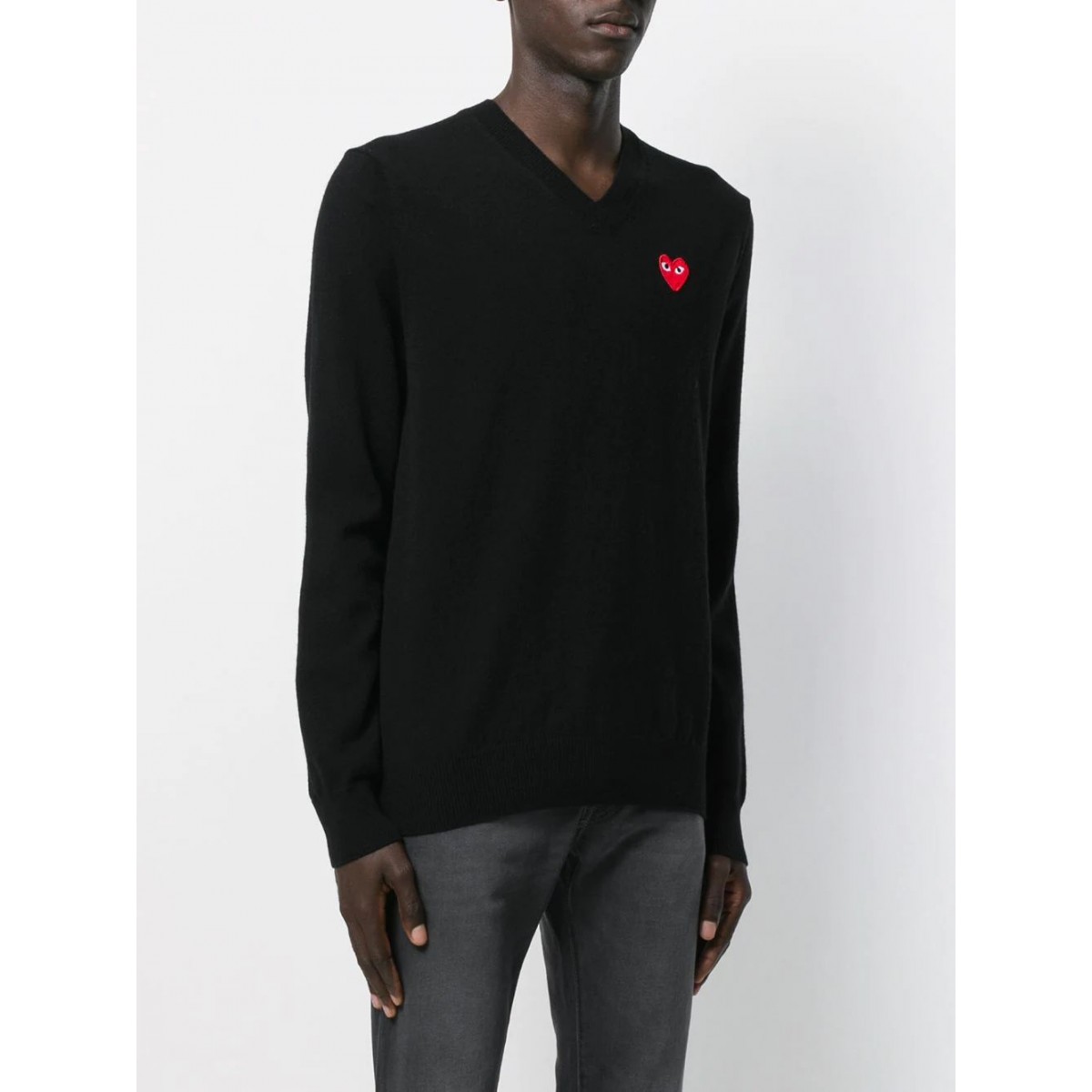 BLACK WOOL JUMPER