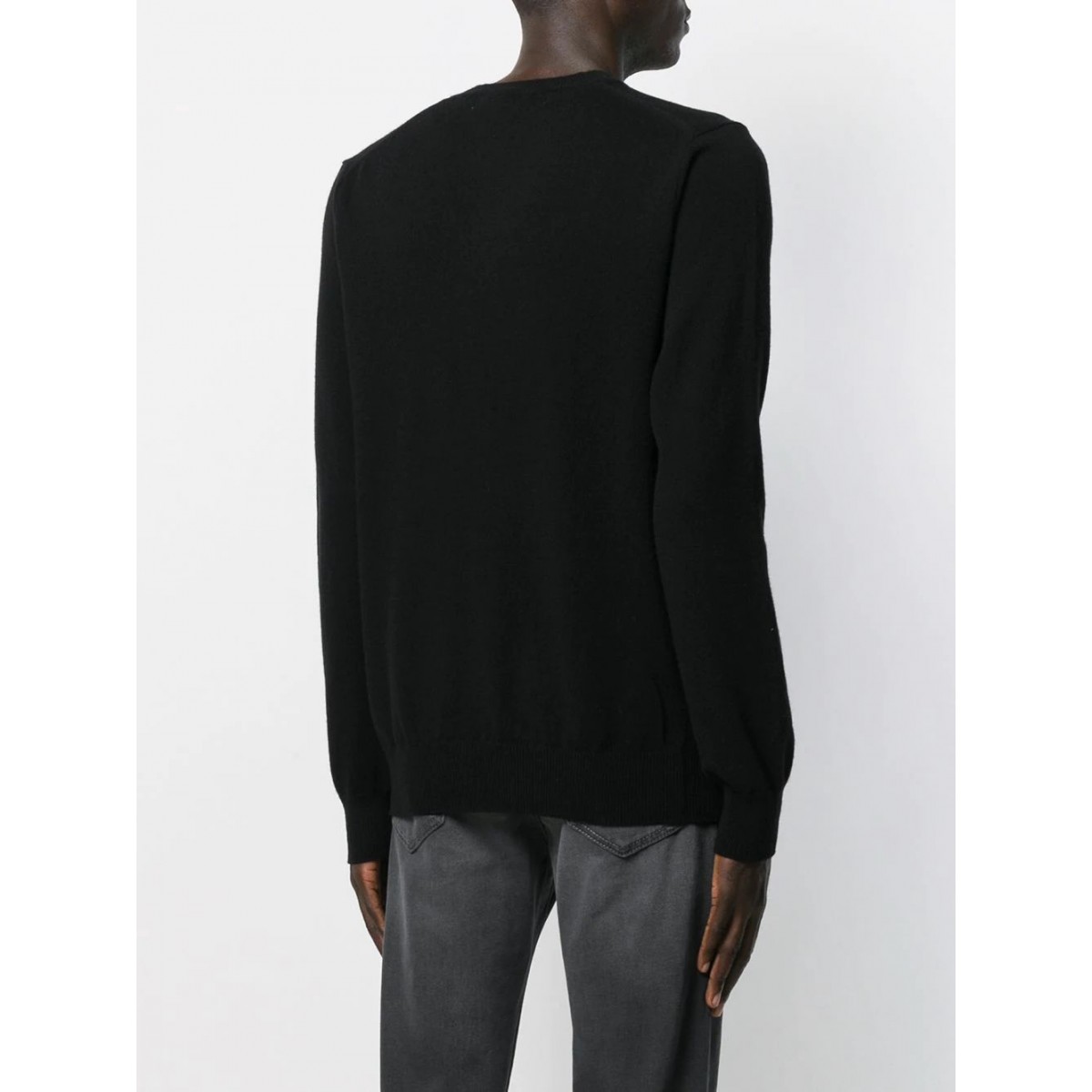 BLACK WOOL JUMPER