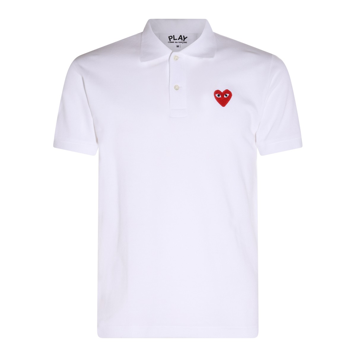 WHITE COTTON POLO SHIRT