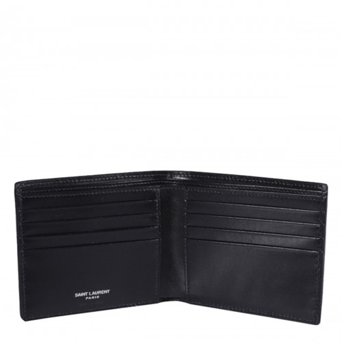 BLACK LEATHER CASSANDRE WALLET