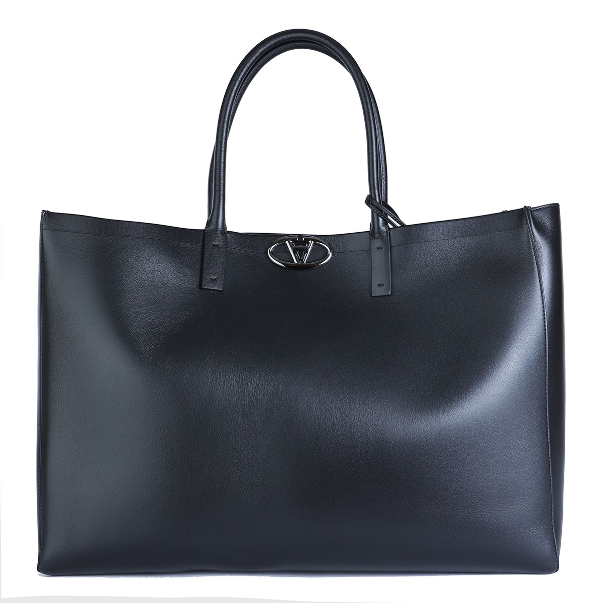 BLACK LEATHER TOTES