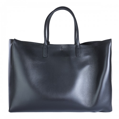 BLACK LEATHER TOTES