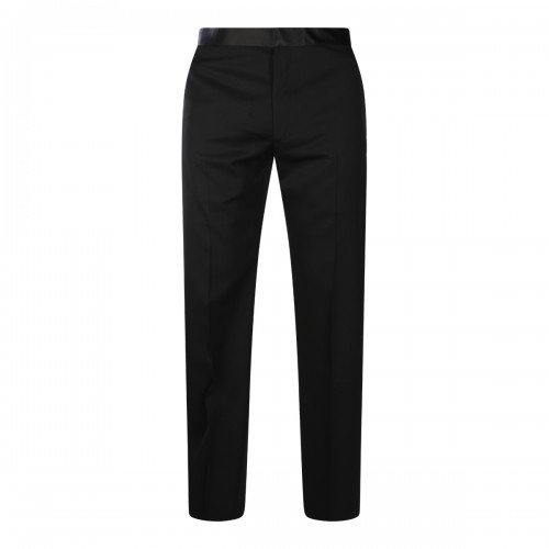 BLACK WOOL PANTS
