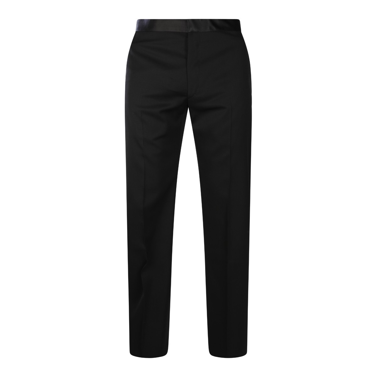 BLACK WOOL PANTS