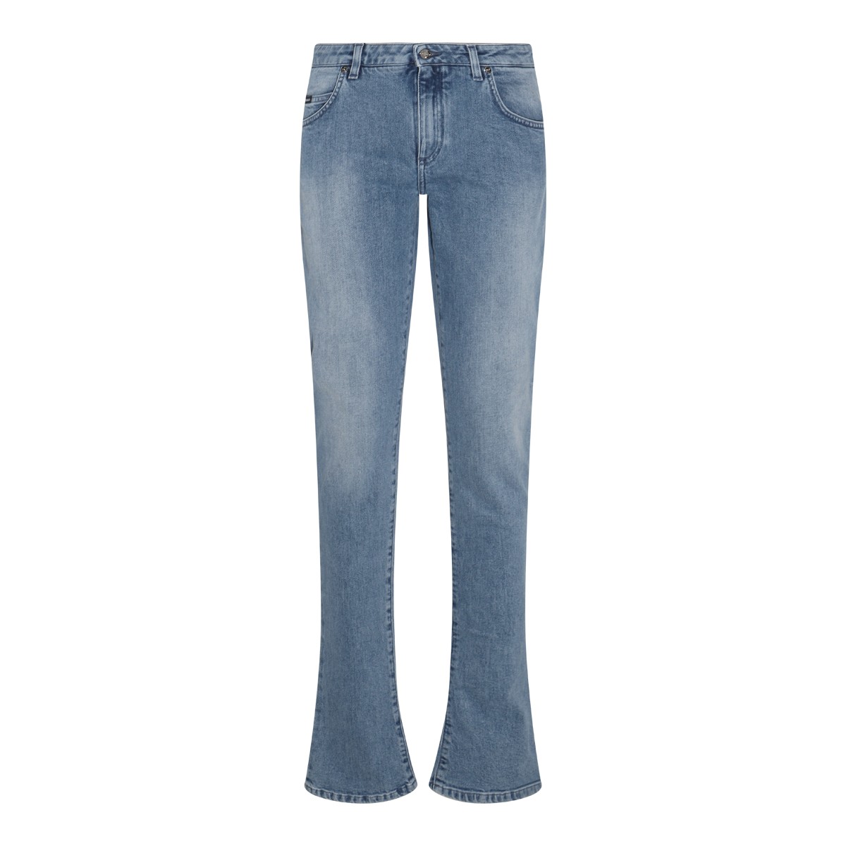 LIGHT BLUE COTTON BLEND JEANS