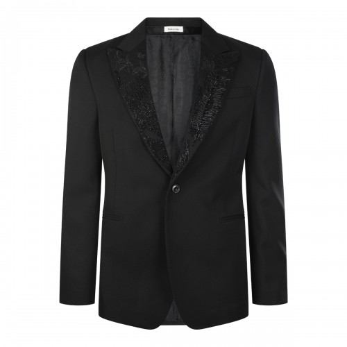 BLACK WOOL BLAZER