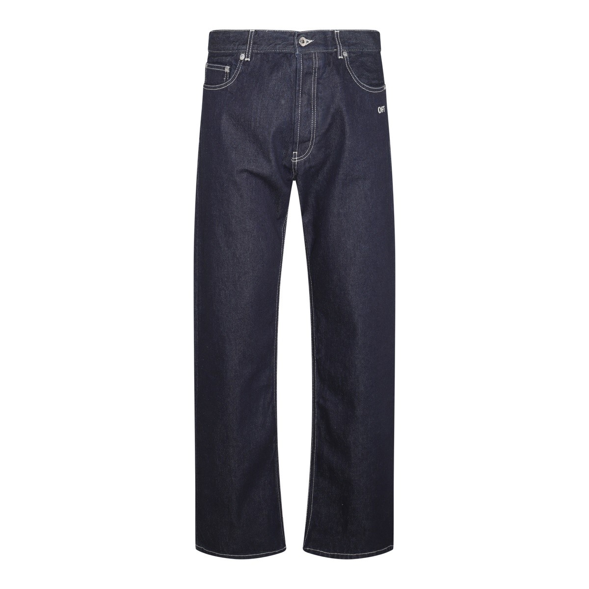 DARK BLUE COTTON JEANS