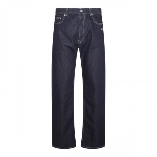 DARK BLUE COTTON JEANS