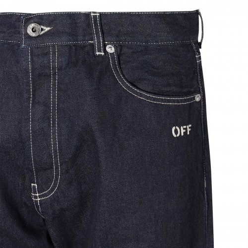 DARK BLUE COTTON JEANS