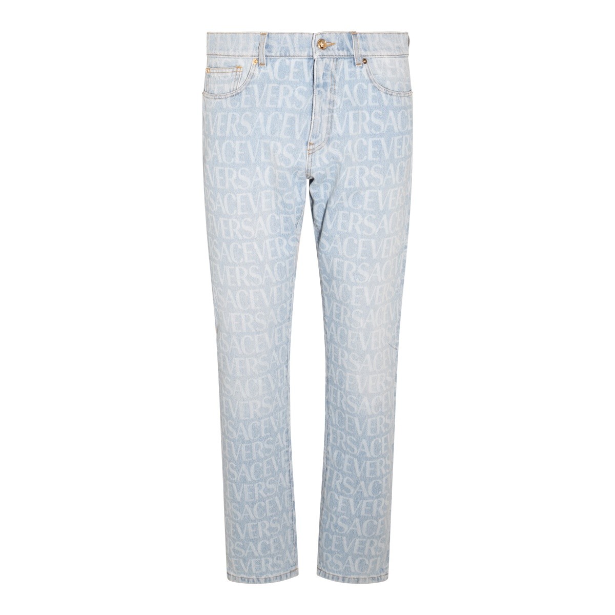 LIGHT BLUE COTTON JEANS