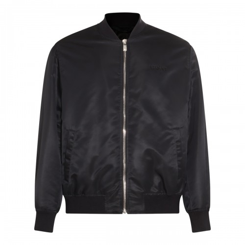 BLACK AND MULTICOLOUR CITY LIGHTS BOMBER JACKET