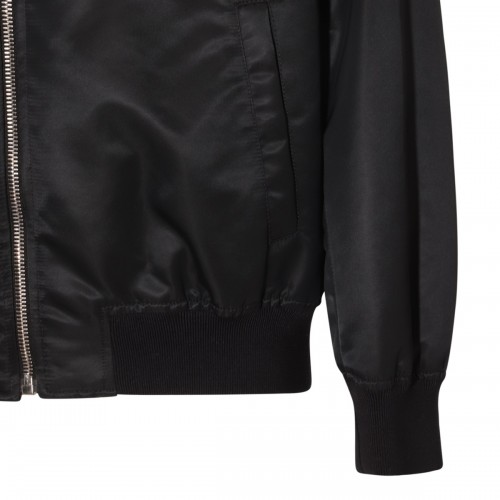 BLACK AND MULTICOLOUR CITY LIGHTS BOMBER JACKET