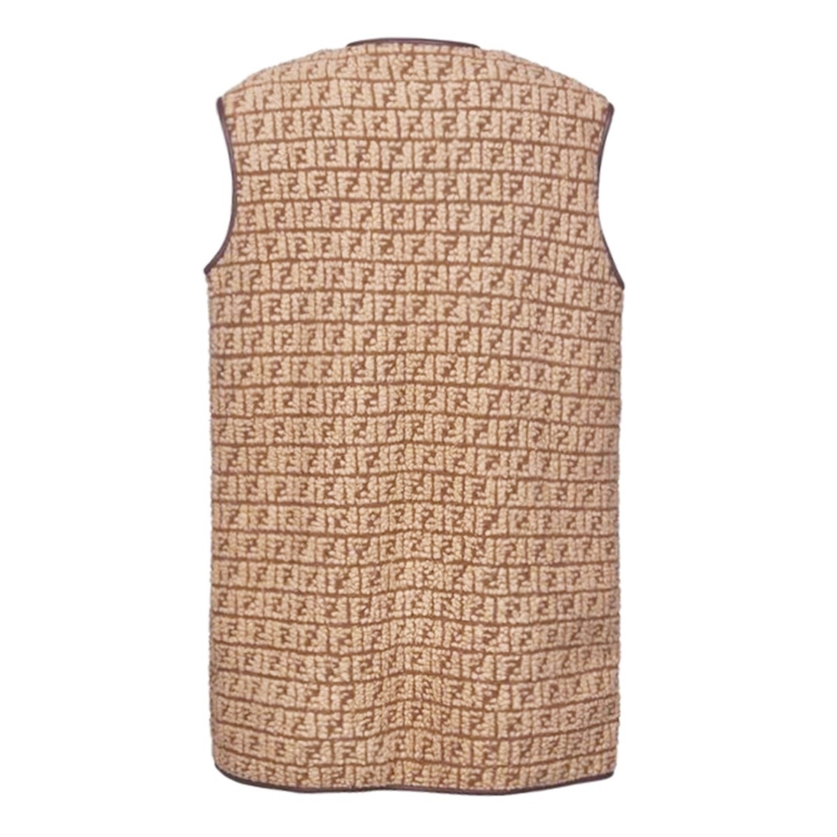 NATURAL AND WHITE WOOL COAT