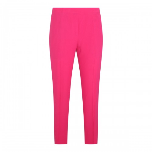 ORCHID PINK VISCOSE BLEND STRETCH PANTS