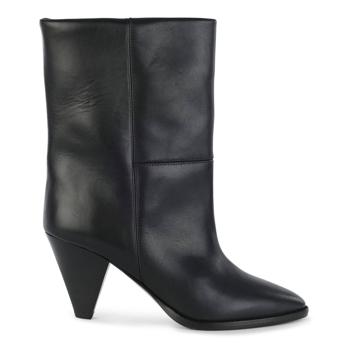 BLACK LEATHER ROUXA BOOTS