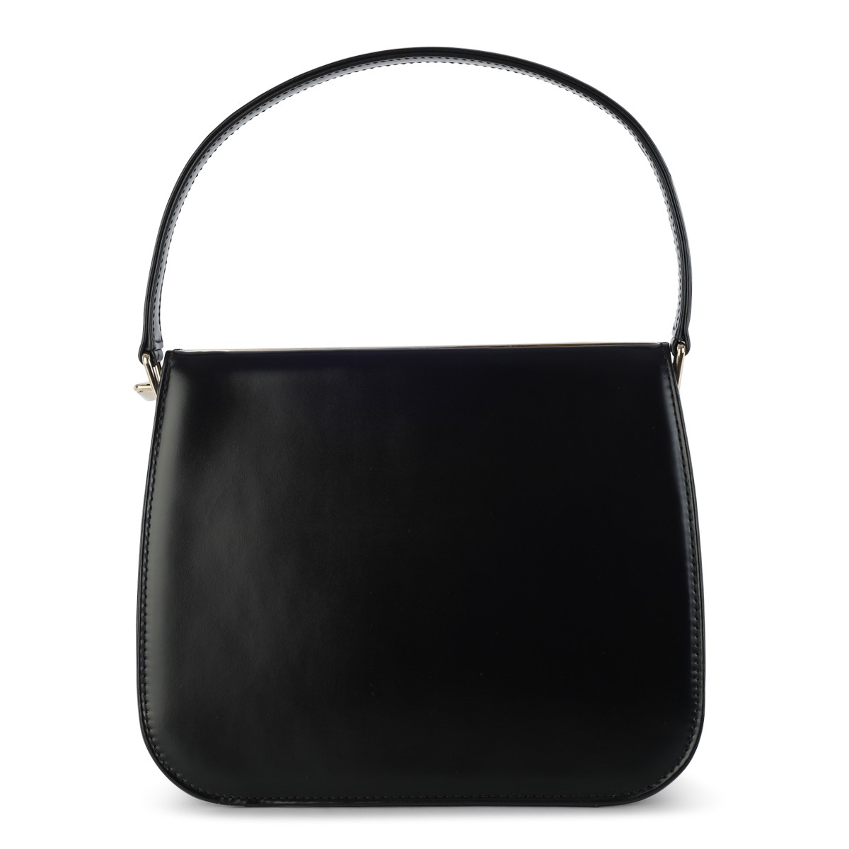 BLACK LEATHER NEW FRAME SHOULDER BAG BLACK LEATHER NEW FRAME SHOULDER BAG