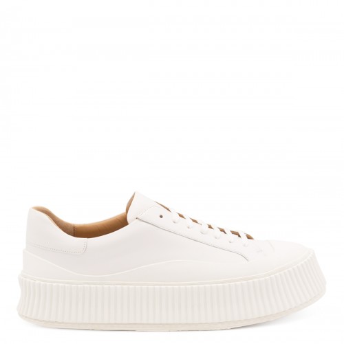 WHITE LEATHER SNEAKERS