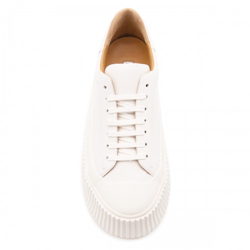 WHITE LEATHER SNEAKERS