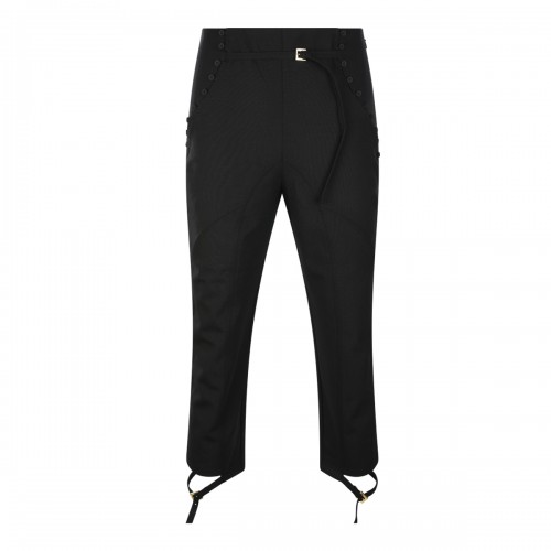 BLACK WOOL PANTS