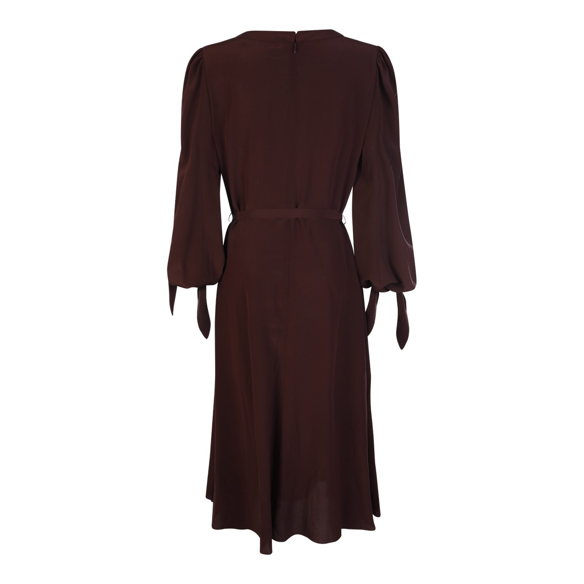 OBSCURE PURPLE SILK MID DRESS