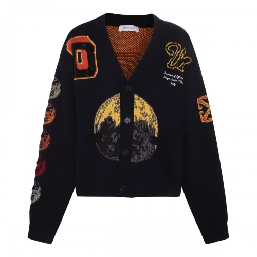 BLACK AND MULTICOLOUR WOOL...