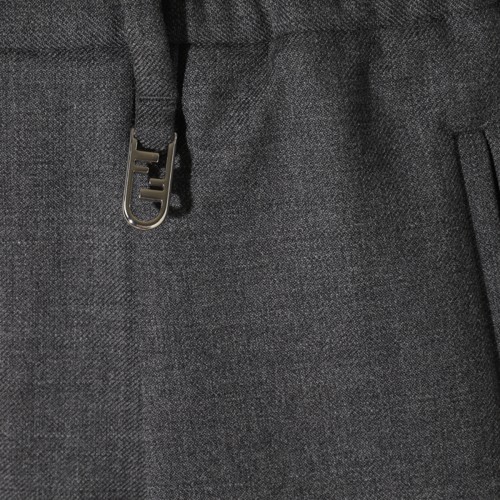 GREY WOOL PANTS