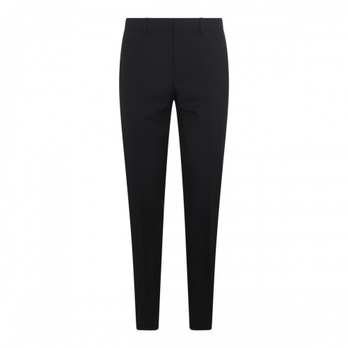 BLACK VIRGIN WOOL PANTS