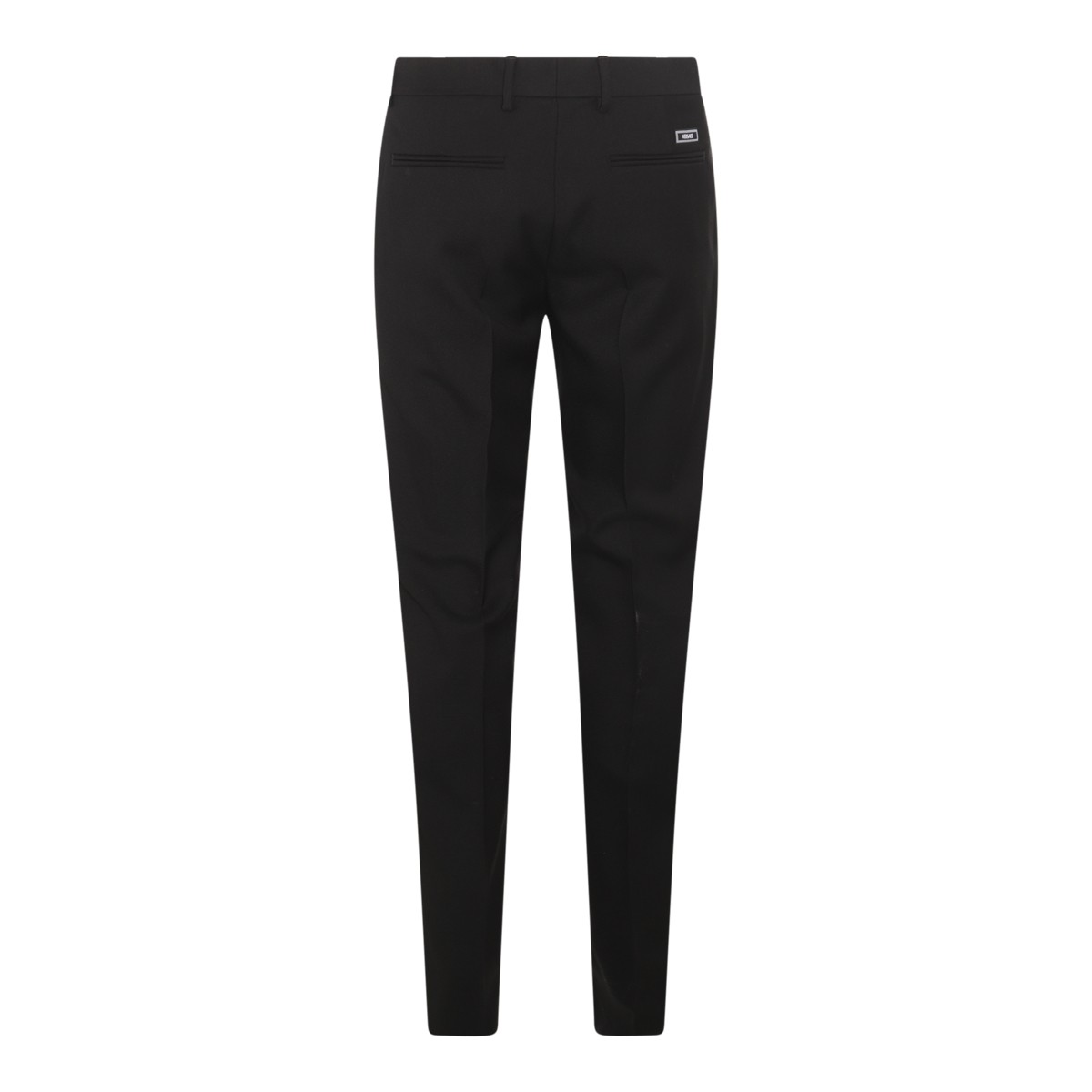 BLACK VIRGIN WOOL PANTS