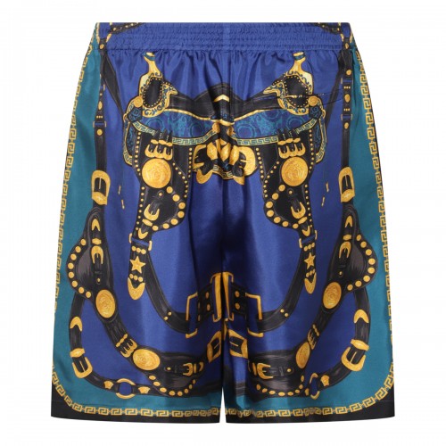 MULTICOLOUR SILK MEDUSA HARNESS SHORTS