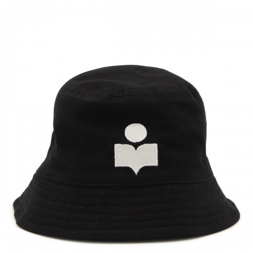 BLACK AND WHITE COTTON HALEY BUCKET HAT