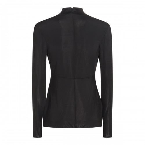 BLACK VISCOSE BLEND TOP 2