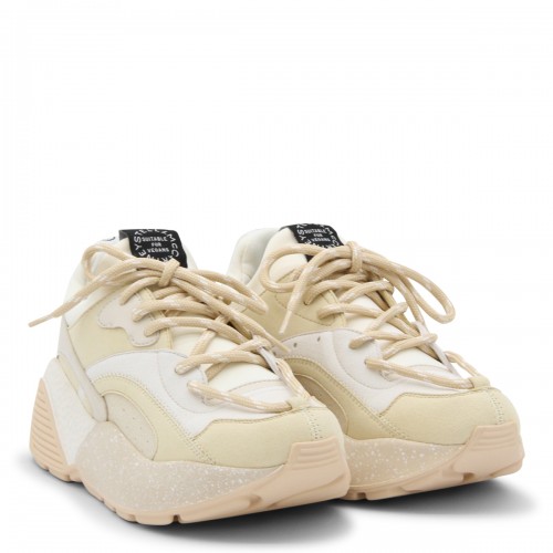 WHITE AND PINK CANVAS ECLYPSE SNEAKERS