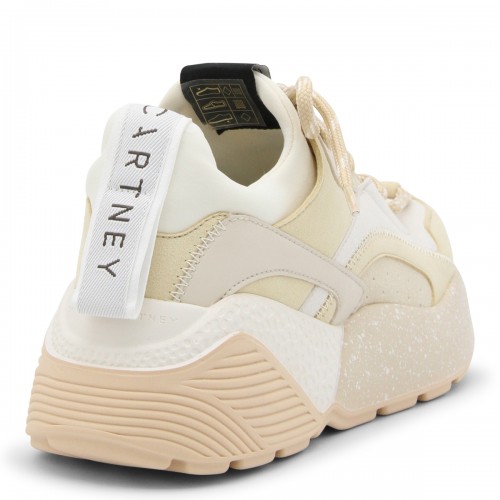 WHITE AND PINK CANVAS ECLYPSE SNEAKERS