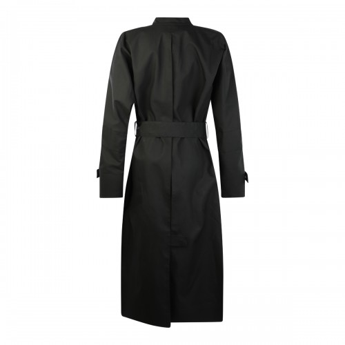 BLACK COTTON TRENCH COAT 