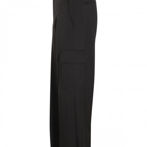 BLACK CARGO TROUSERS