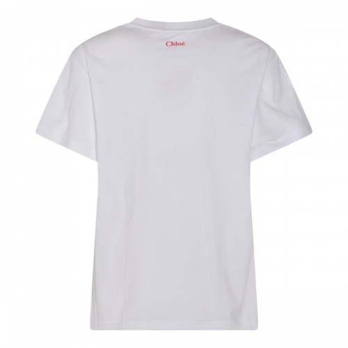 WHITE COTTON PRINTED T-SHIRT 2