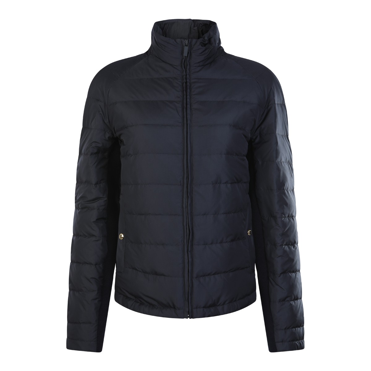 NAVY BLUE AND WHITE DOWN JACKET