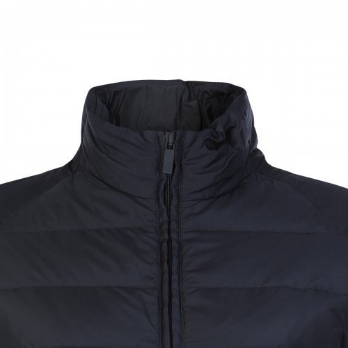 NAVY BLUE AND WHITE DOWN JACKET