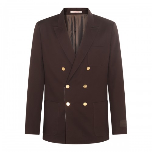 DARK BROWN COTTON-WOOL...